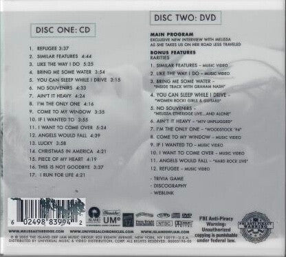 Melissa Etheridge : Greatest Hits: The Road Less Traveled - Deluxe Edition (CD, Comp, Enh + DVD, Comp)
