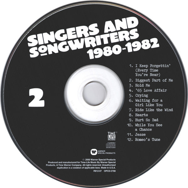 Various : Singers And Songwriters 1980-1982 (2xCD, Comp)