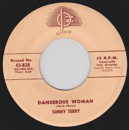 Sonny Terry : Fast Freight Blues / Dangerous Woman (7", Single)
