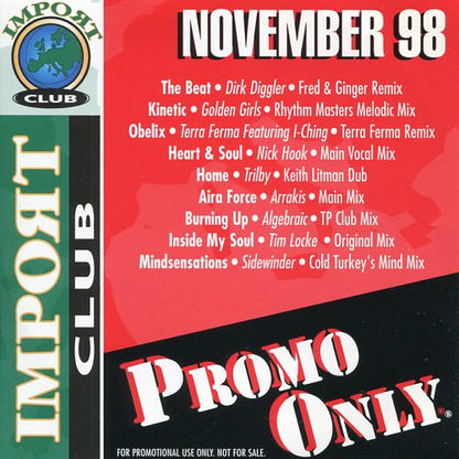 Various : Promo Only Import Club: November 1998 (CD, Comp, Promo)