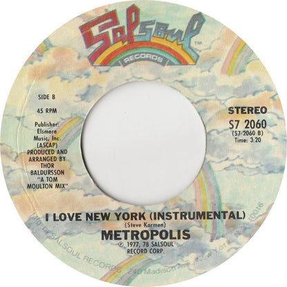 Metropolis (5) : I Love New York (7", Single, Styrene)