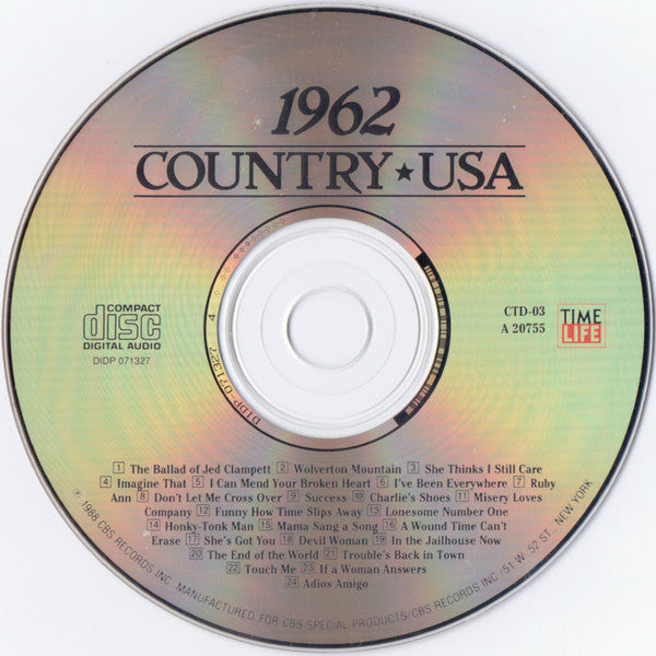 Various : Country USA 1962 (CD, Comp, RM, DAD)