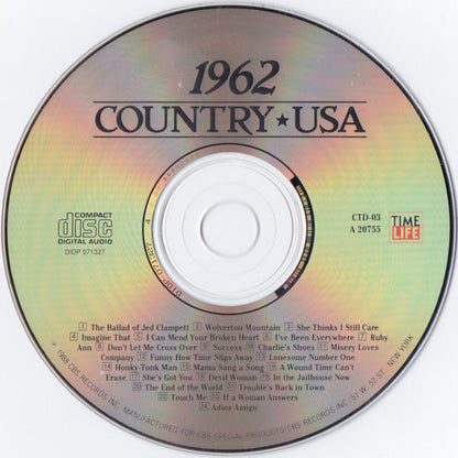 Various : Country USA 1962 (CD, Comp, RM, DAD)