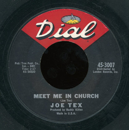 Joe Tex : Meet Me In Church (7", Styrene)
