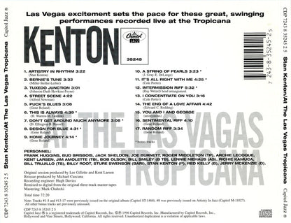 Stan Kenton : Kenton Live From The Las Vegas Tropicana (CD, Album, Promo, RE, RM)