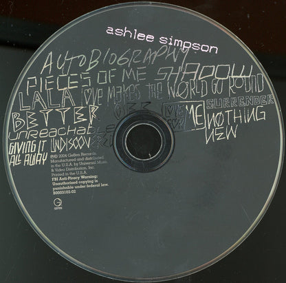 Ashlee Simpson : Autobiography (CD, Album)