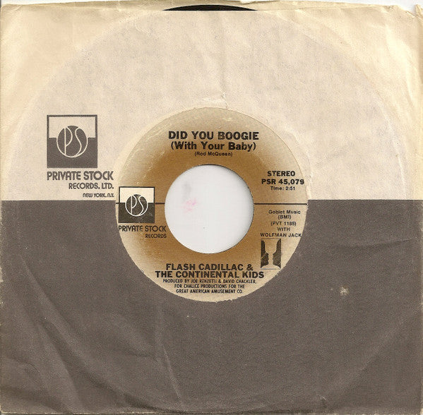 Flash Cadillac & The Continental Kids : Did You Boogie (With Your Baby) / Maybe It's All In My Mind (7", Single, Styrene, Ter)