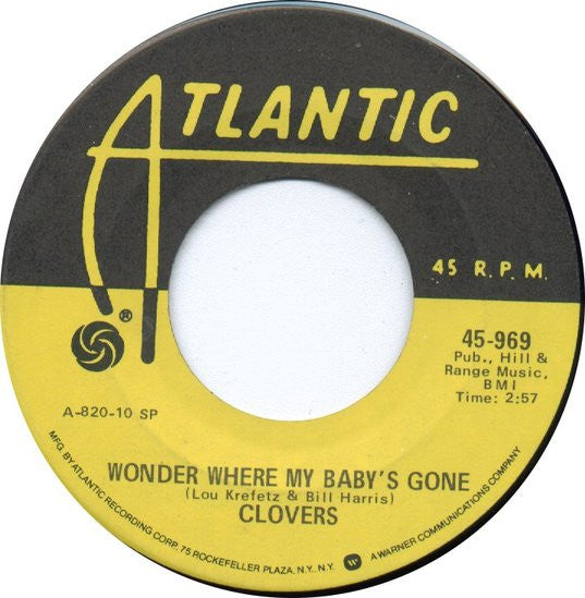 The Clovers : Ting-A-Ling / Wonder Where My Baby's Gone (7", Single, RP)