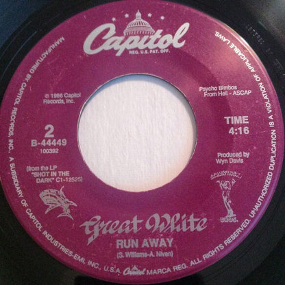 Great White : The Angel Song (7", Single, Spe)