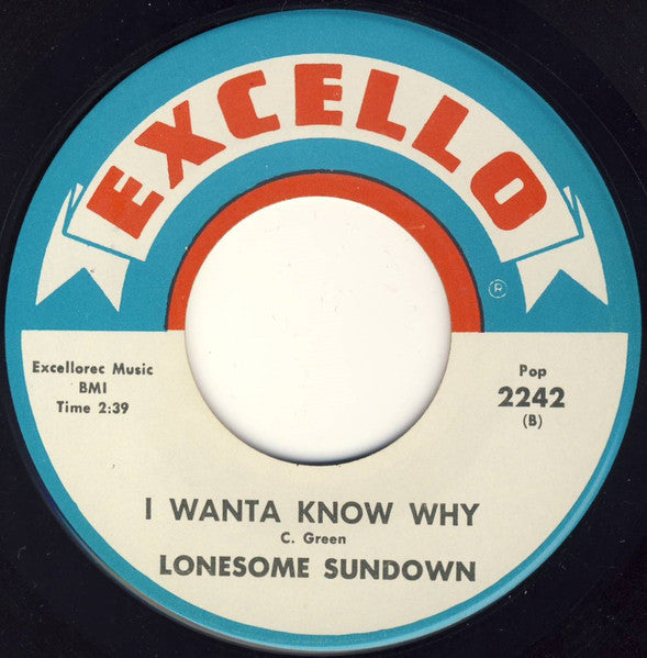 Lonesome Sundown : Guardian Angel / I Wanta Know Why (7", Single)