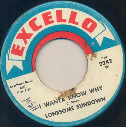 Lonesome Sundown : Guardian Angel / I Wanta Know Why (7", Single)