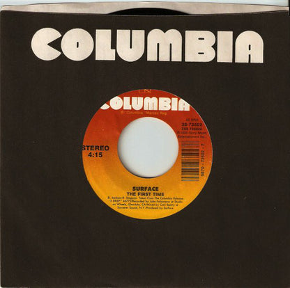 Surface : The First Time (7", Single, RE, Styrene, Car)