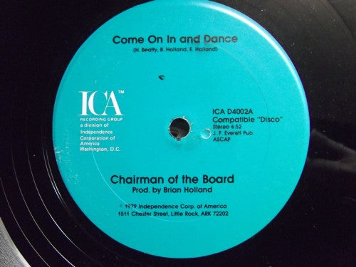 Chairmen Of The Board : Come On In And Dance (12")
