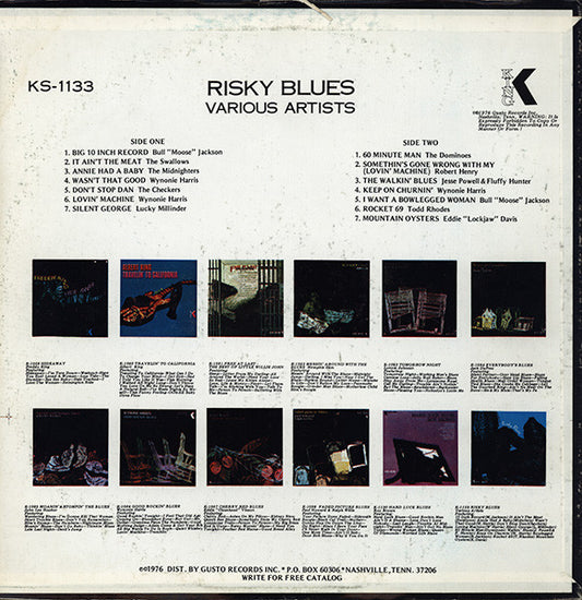 Various : Risky Blues (LP, Comp, RE)