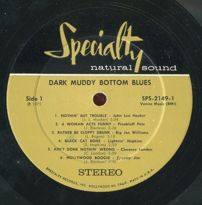 Various : Dark Muddy Bottom Blues (LP, Album, Comp)