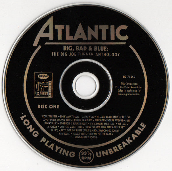 Big Joe Turner : Big, Bad & Blue: The Big Joe Turner Anthology (3xCD, Comp)
