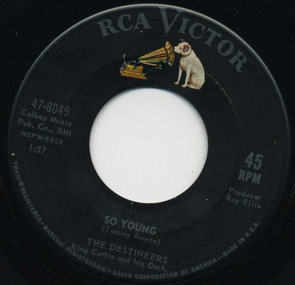 The Destineers : So Young / Take A Look (In The Mirror) (7", Single)
