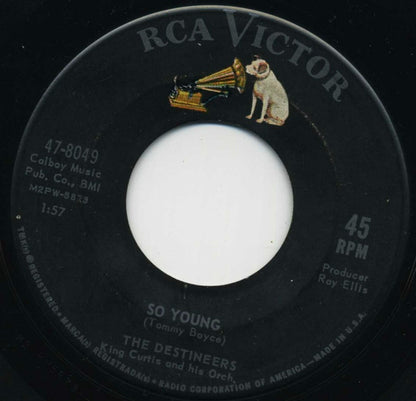 The Destineers : So Young / Take A Look (In The Mirror) (7", Single)