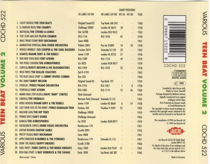 Various : Teen Beat Volume 2 (CD, Comp)