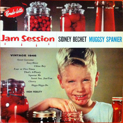 Sidney Bechet, Muggsy Spanier : Jam Session (LP, Comp, Mono, RE)