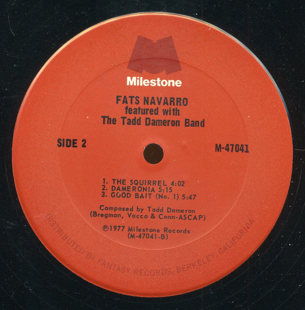 Fats Navarro Featured With Tadd Dameron And His Band : Featured With The Tadd Dameron Band (2xLP, Comp, RM, San)