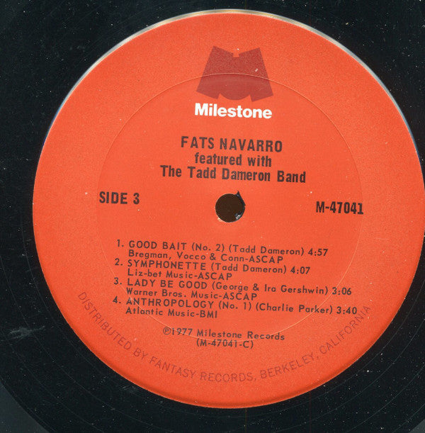 Fats Navarro Featured With Tadd Dameron And His Band : Featured With The Tadd Dameron Band (2xLP, Comp, RM, San)