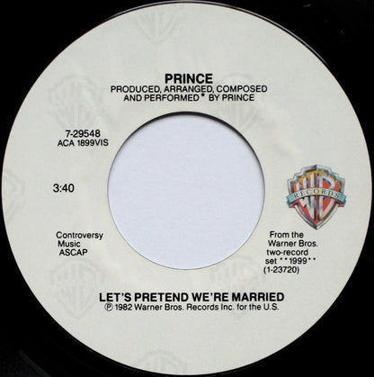 Prince : Let's Pretend We're Married (7", Single, Jac)