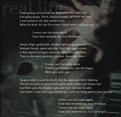 Jeff Carson : Real Life (CD, Album)