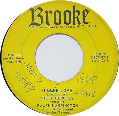 The Bluenotes (3), Ralph Harrington : I Don't Know What It Is / Summer Love (7")