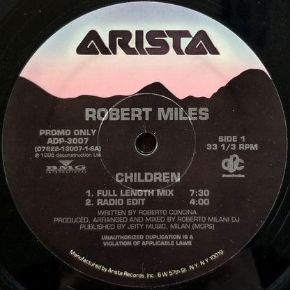 Robert Miles : Children (12", Promo)
