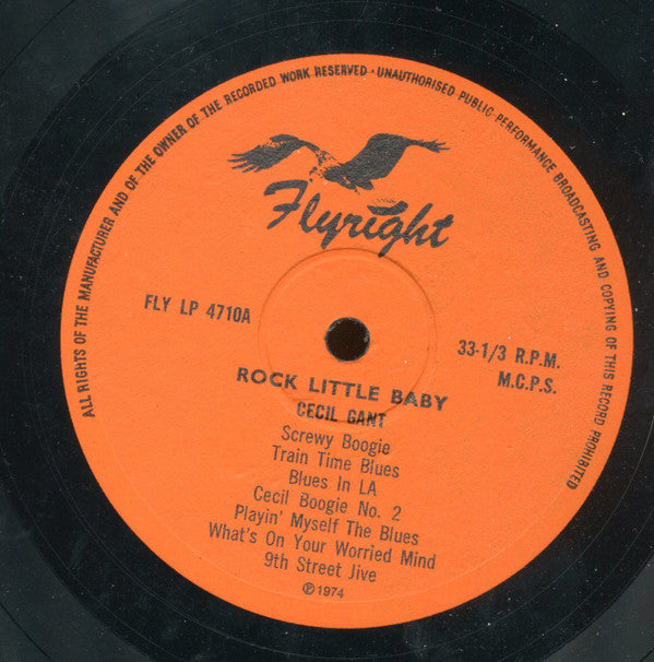 Cecil Gant : Rock Little Baby (LP, Comp, Mono)