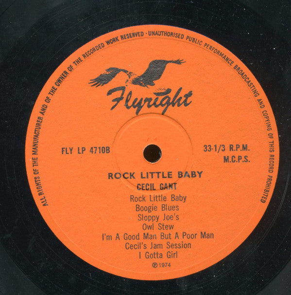 Cecil Gant : Rock Little Baby (LP, Comp, Mono)