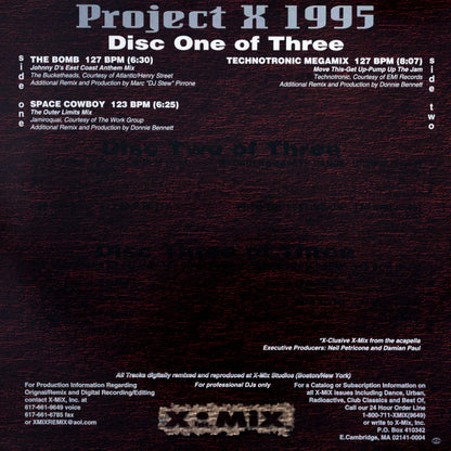 Various : Project "X" The Best Of 1995 (3x12", Promo)