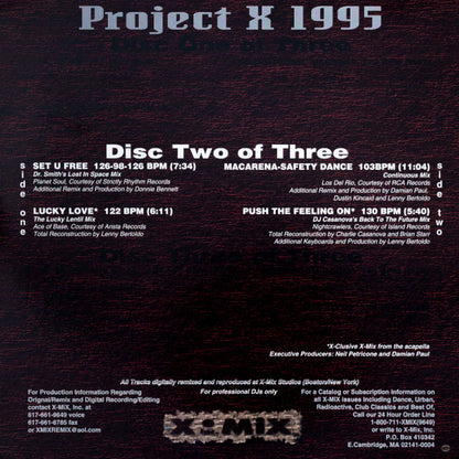 Various : Project "X" The Best Of 1995 (3x12", Promo)
