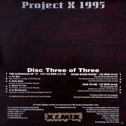 Various : Project "X" The Best Of 1995 (3x12", Promo)