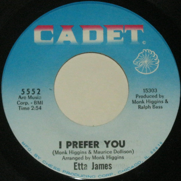 Etta James : I Prefer You (7", Single)