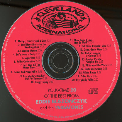 Eddie Blazonczyk's Versatones : Polkatime 20 Of The Best (CD, Comp, RP)