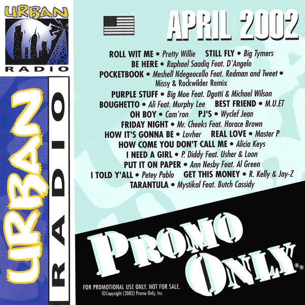Various : Promo Only Urban Radio: April 2002 (CD, Comp, Promo)