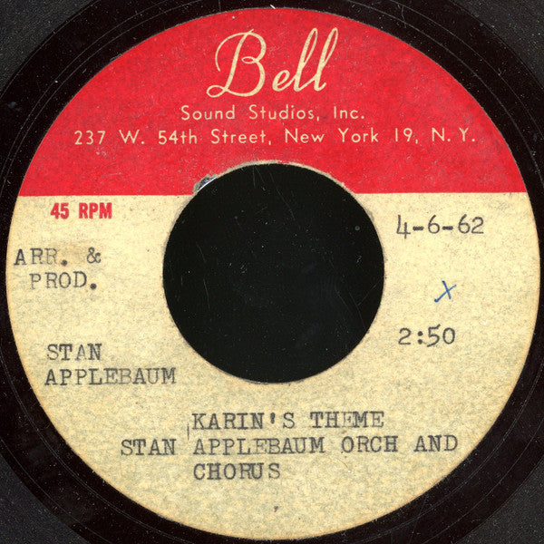 Stan Applebaum : Karin's Theme (Acetate, 7", S/Sided)
