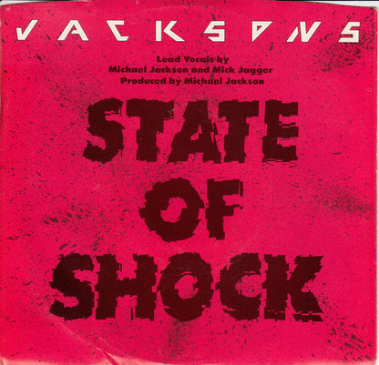 The Jacksons : State Of Shock (7", Single, Promo)