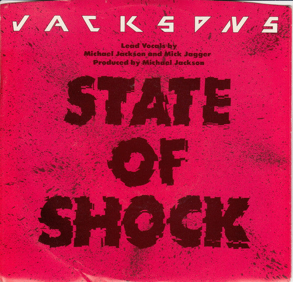 The Jacksons : State Of Shock (7", Single, Promo)