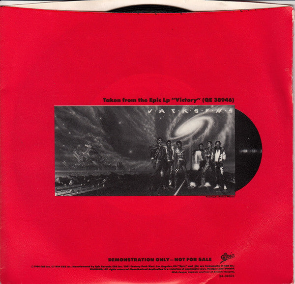 The Jacksons : State Of Shock (7", Single, Promo)
