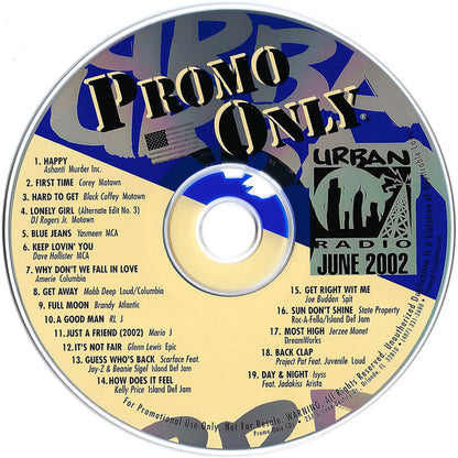 Various : Promo Only Urban Radio: June 2002 (CD, Comp, Promo)