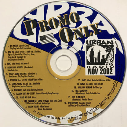 Various : Promo Only Urban Radio: November 2002 (CD, Comp, Promo)