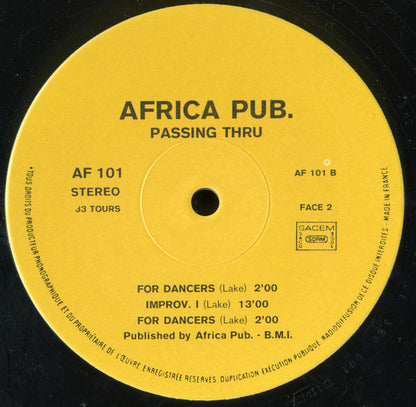 Oliver Lake : Passing Thru (LP)