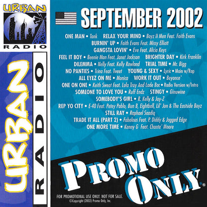 Various : Promo Only Urban Radio: September 2002 (CD, Comp, Promo)