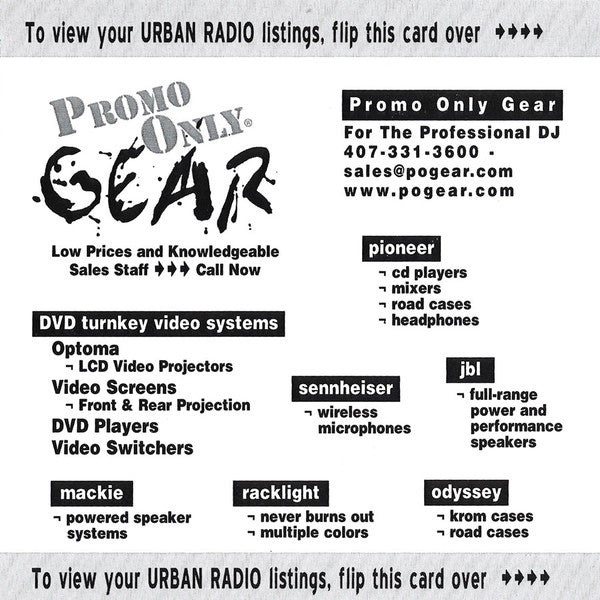 Various : Promo Only Urban Radio: September 2002 (CD, Comp, Promo)