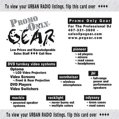 Various : Promo Only Urban Radio: September 2002 (CD, Comp, Promo)