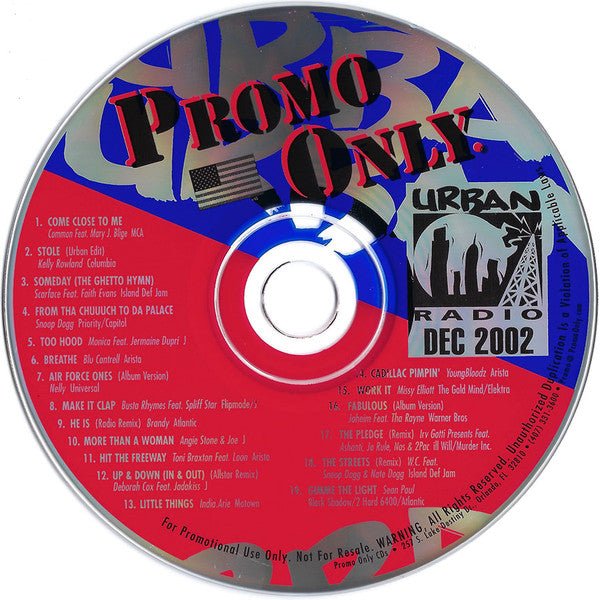 Various : Promo Only Urban Radio: December 2002 (CD, Comp, Promo)