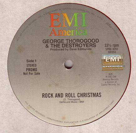 George Thorogood & The Destroyers : Rock And Roll Christmas / New Year's Eve Party (12", Single, Promo, Red)